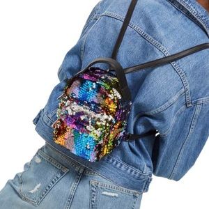 TOPSHOP Mini Sequin Backpack